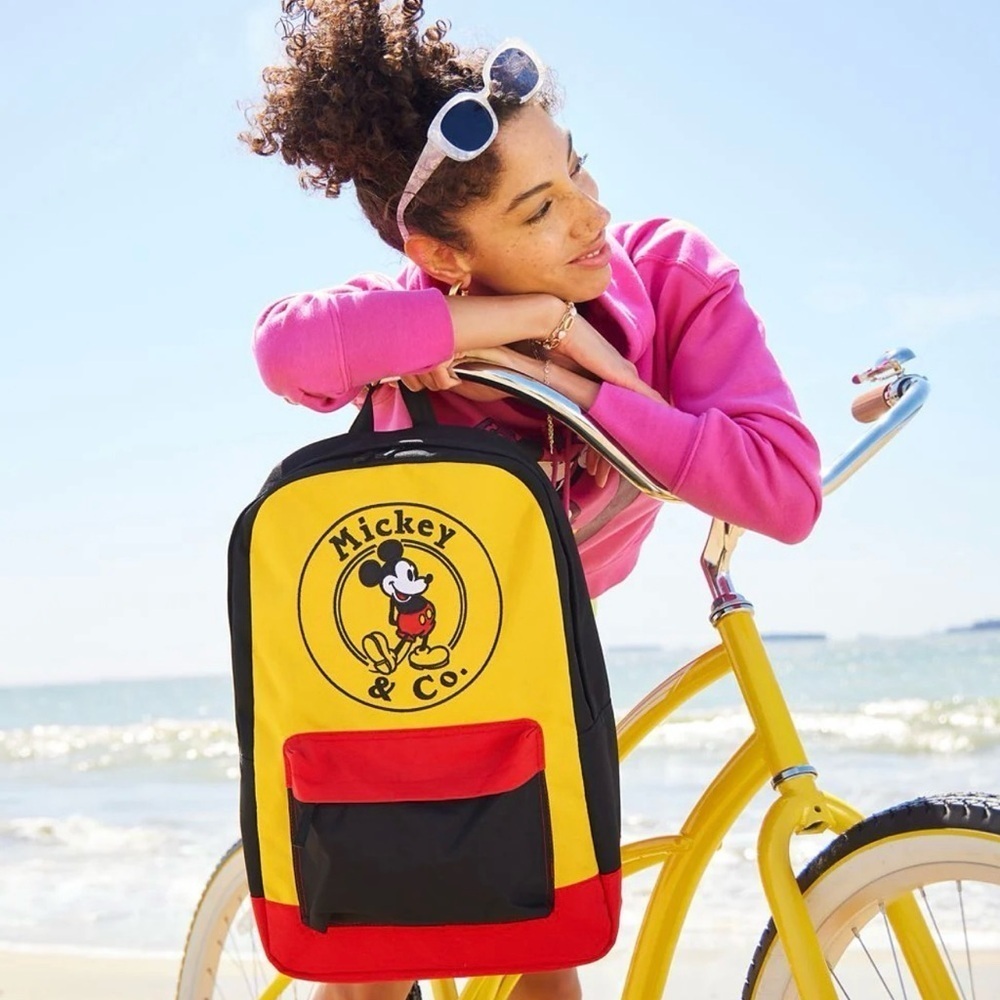 NWOT Disney Mickey & Co. Mickey Mouse Black Red & Yellow Backpack